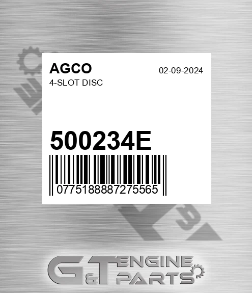 500234E AGCO 4-slot Disc