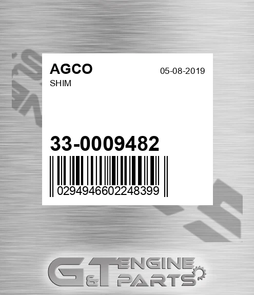 33-0009482 Shim for AGCO