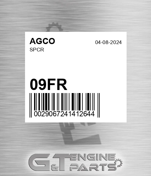 09FR AGCO Spcr