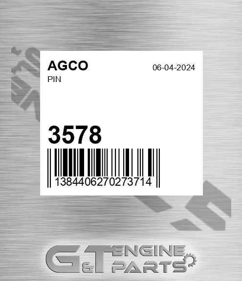 3578 AGCO Pin