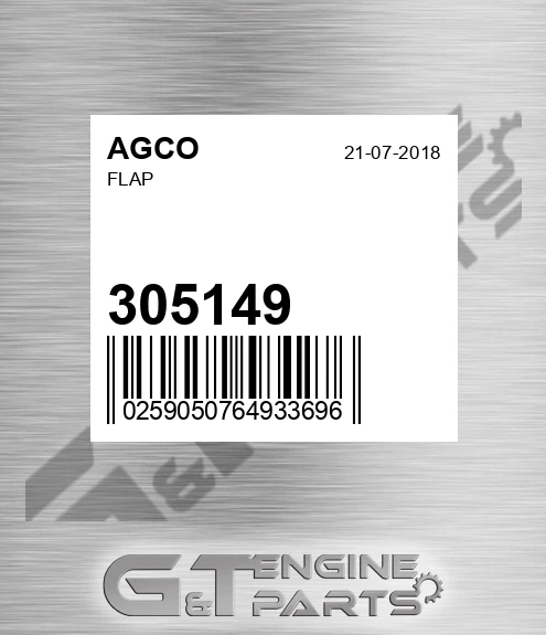305149 AGCO Flap