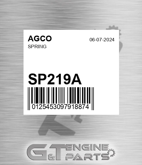SP219A Spring