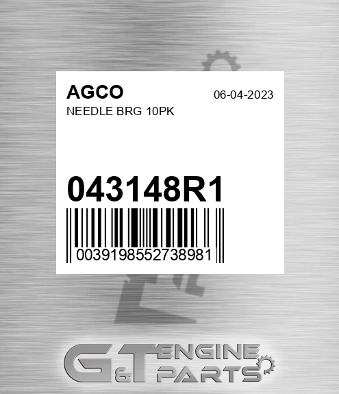 043148R1 Needle Brg 10pk