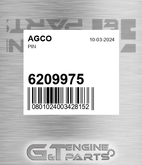 6209975 Pin for AGCO