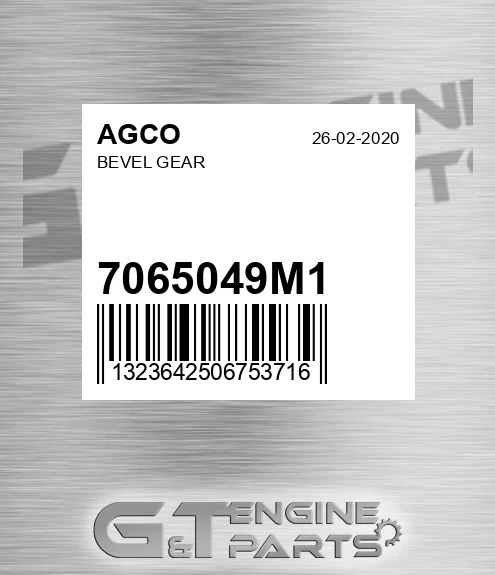 7065049M1 AGCO Bevel Gear