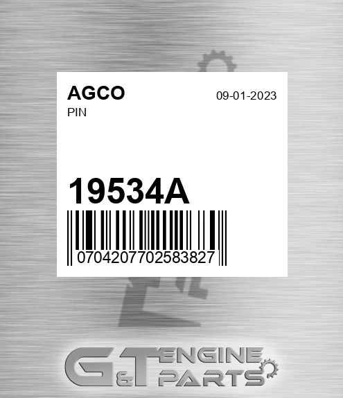 19534A Pin for AGCO