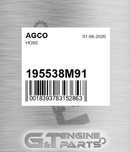 195538M91 Hose for AGCO