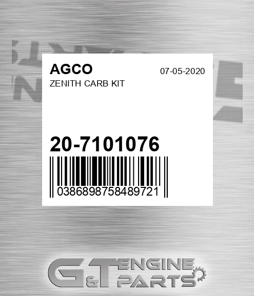 20-7101076 Zenith Carb Kit for AGCO