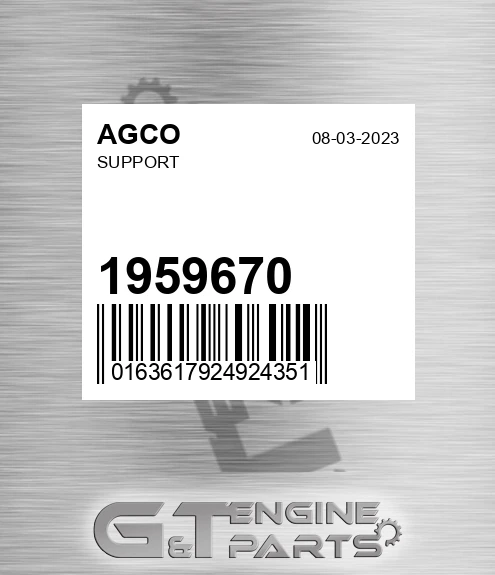 1959670 Support for AGCO