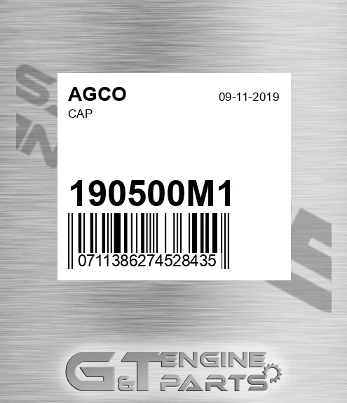 190500M1 Cap for AGCO