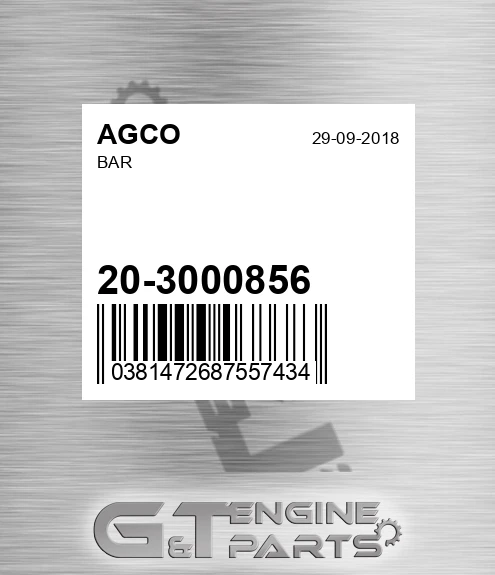 20-3000856 Bar for AGCO