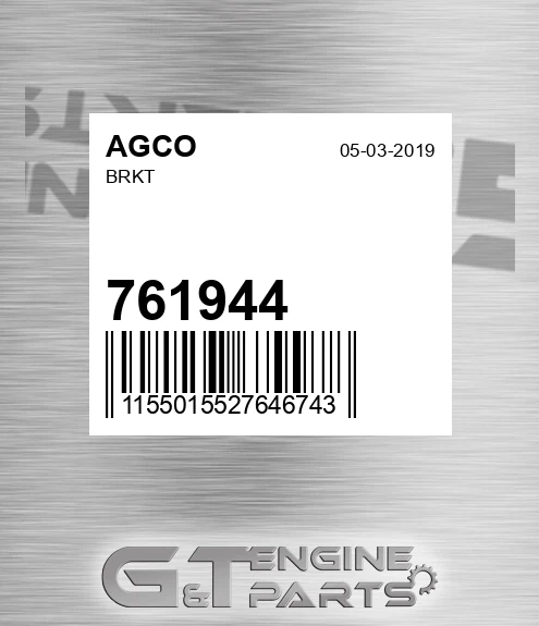 761944 Brkt for AGCO