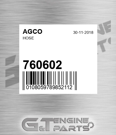760602 AGCO Hose
