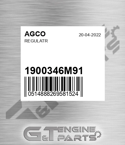 1900346M91 Regulatr for AGCO