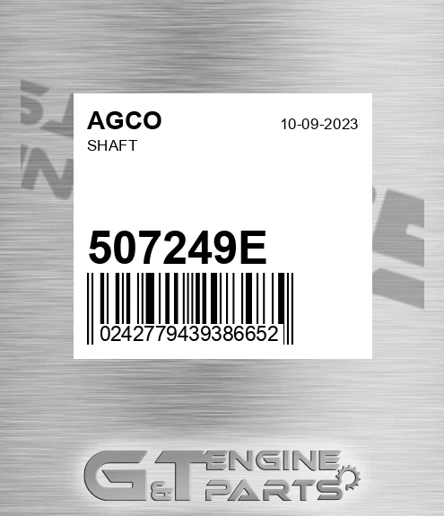 507249E AGCO Shaft