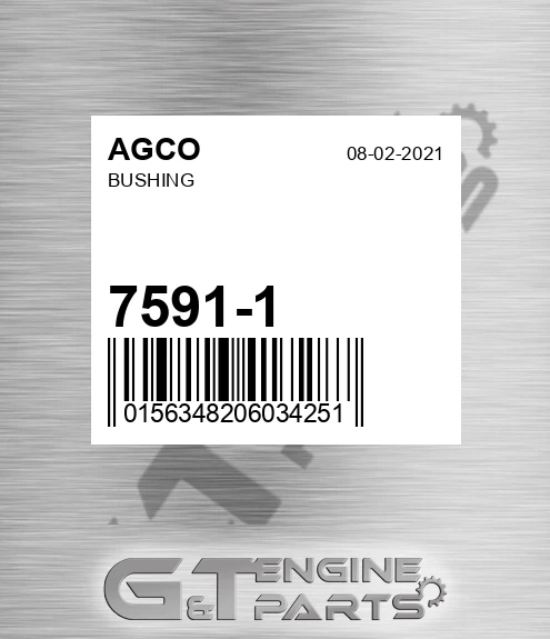 7591-1 Bushing for AGCO