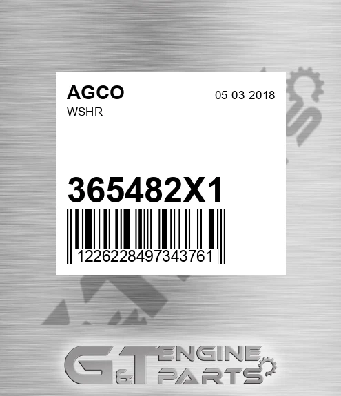 365482X1 Wshr for AGCO