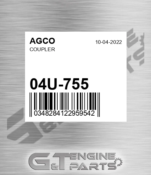 04U-755 Coupler for AGCO