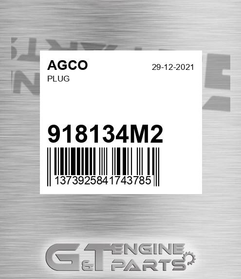 918134M2 Plug for AGCO
