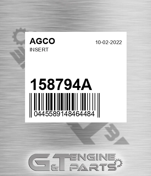 158794A AGCO Insert