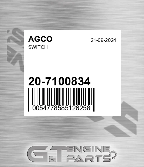 20-7100834 Switch for AGCO