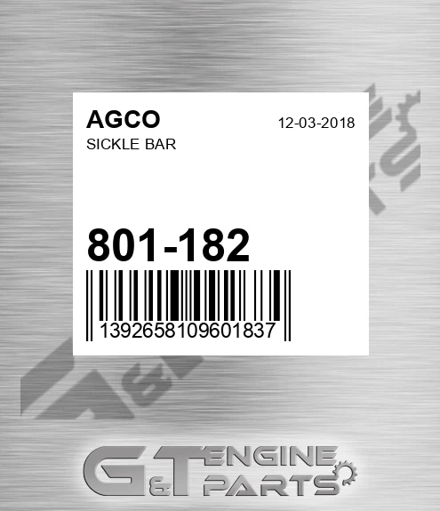 801-182 Sickle Bar for AGCO