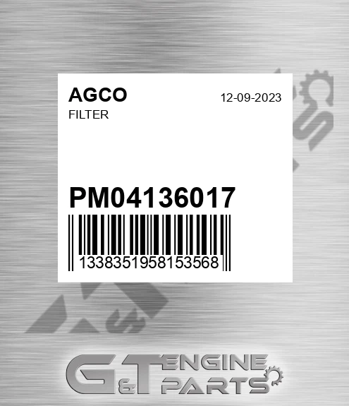 PM04136017 AGCO Filter