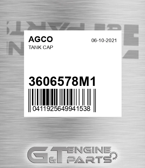 3606578M1 Tank Cap