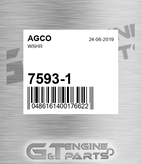7593-1 Wshr for AGCO