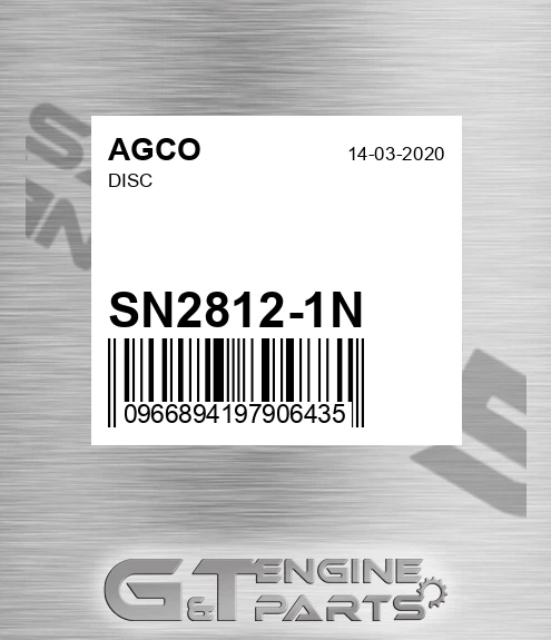 SN2812-1N Disc for AGCO