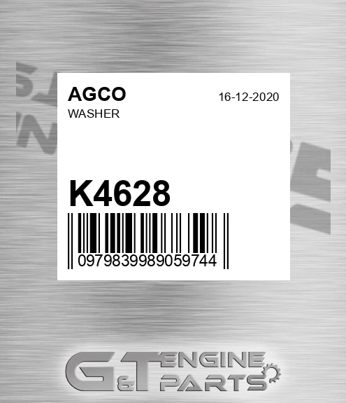 K4628 AGCO Washer