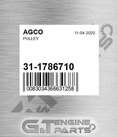 31-1786710 Pulley for AGCO