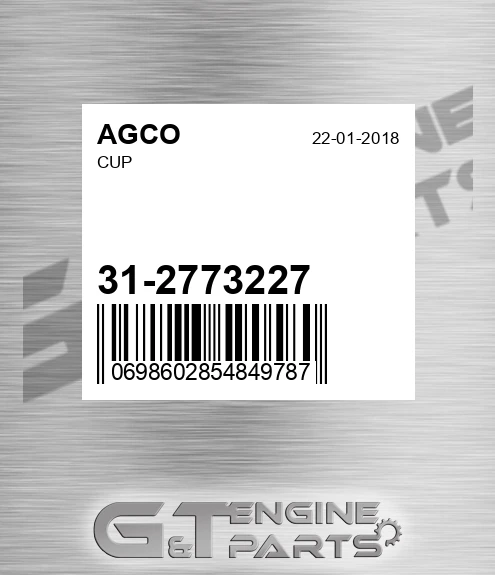 31-2773227 Cup for AGCO