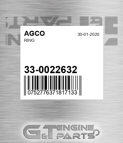 33-0022632 Ring for AGCO