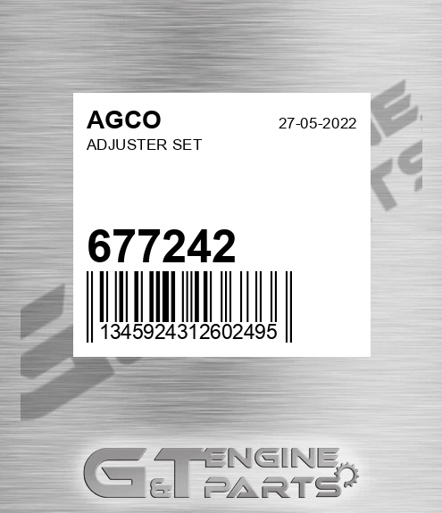 677242 Adjuster Set for AGCO
