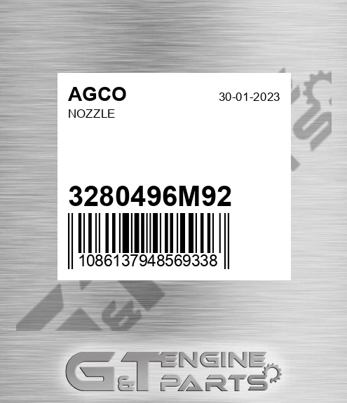 3280496M92 Nozzle for AGCO