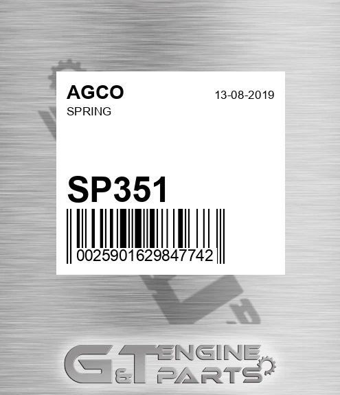 SP351 AGCO Spring