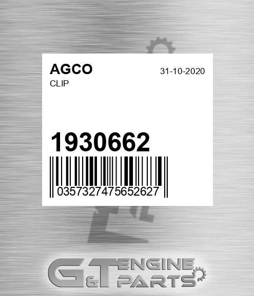 1930662 Clip for AGCO