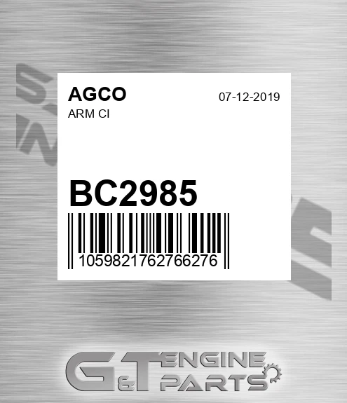 BC2985 AGCO Arm Ci