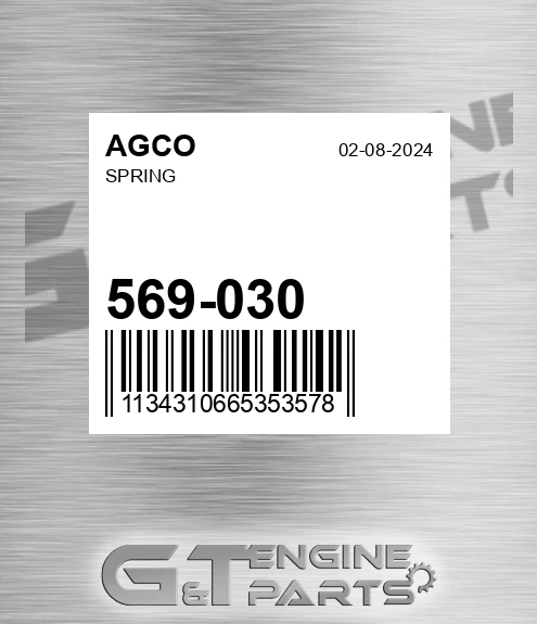 569-030 Spring for AGCO