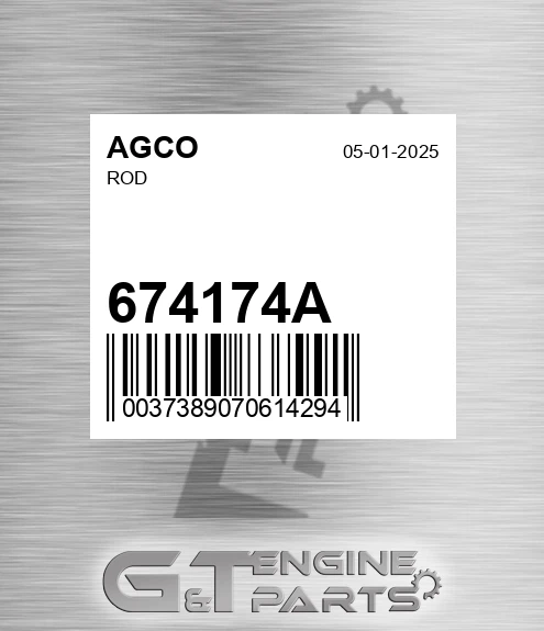 674174A AGCO Rod