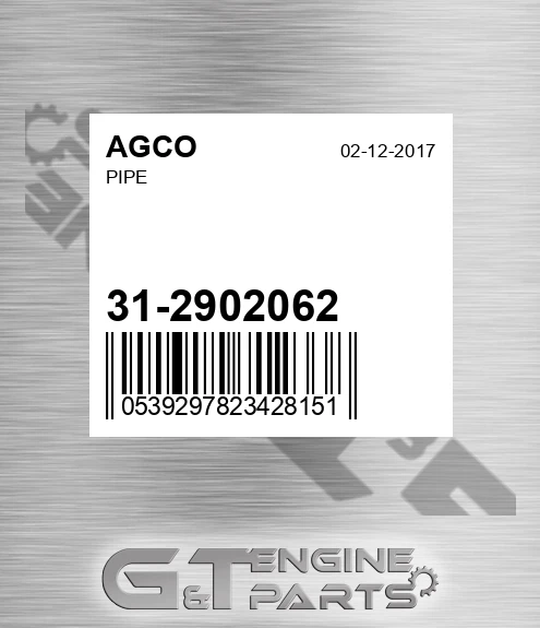 31-2902062 Pipe for AGCO