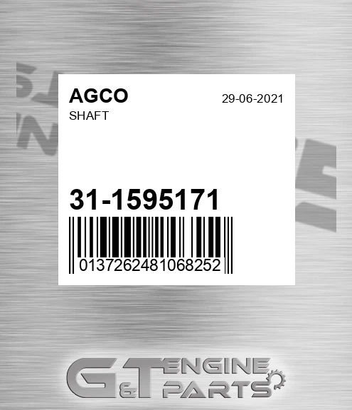 31-1595171 Shaft for AGCO