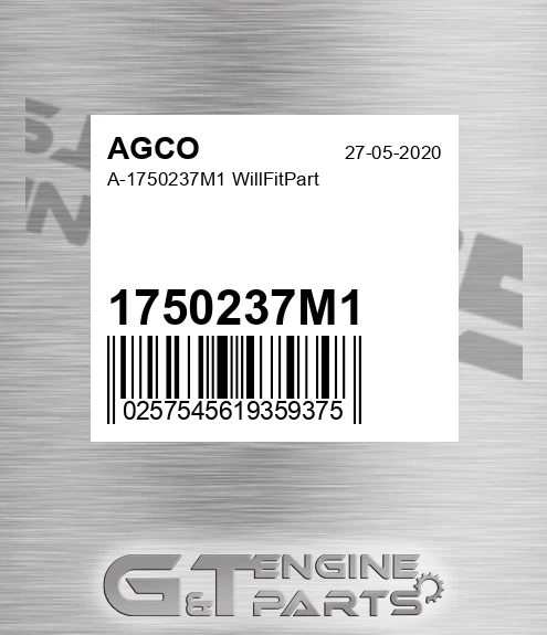 1750237M1 AGCO A- Willfitpart