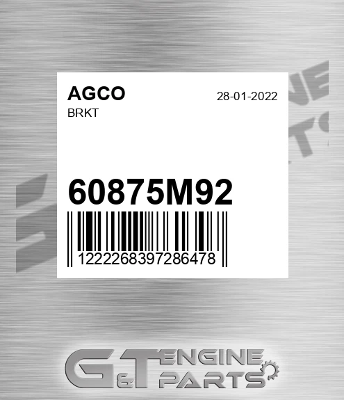 60875M92 AGCO Brkt