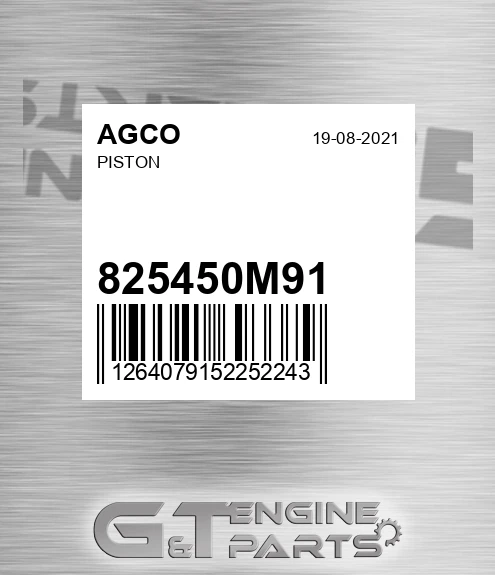 825450M91 Piston for AGCO