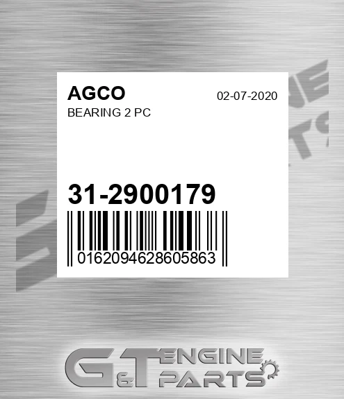 31-2900179 Bearing 2 Pc for AGCO
