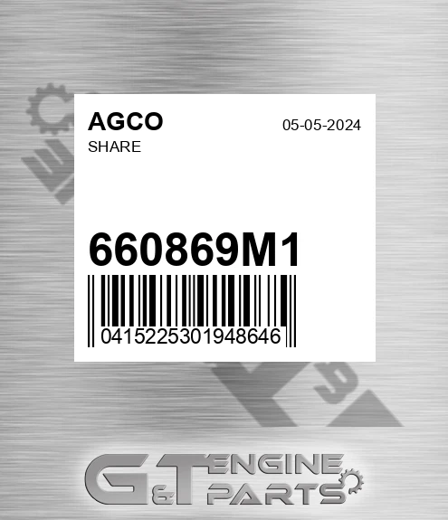 660869M1 Share for AGCO