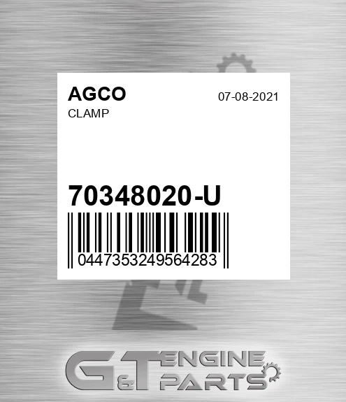 70348020-U Clamp for AGCO