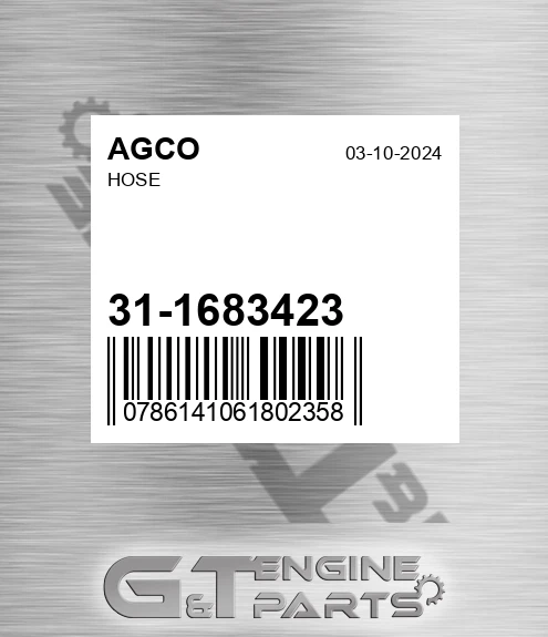 31-1683423 Hose for AGCO